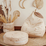 Ottoman Pouf - Powder Beige