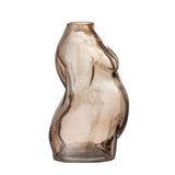 Evie Vase, Brown, Glass