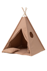 Teepee Set - Plain Warm Beige