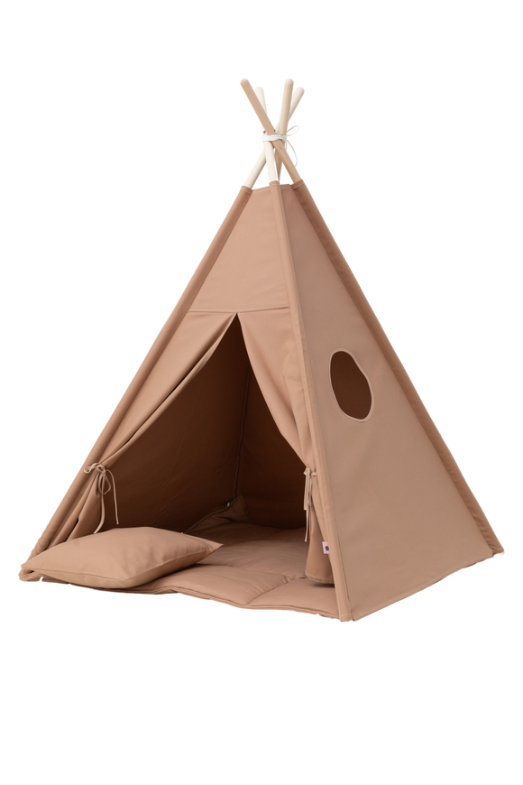 Teepee Set - Plain Warm Beige